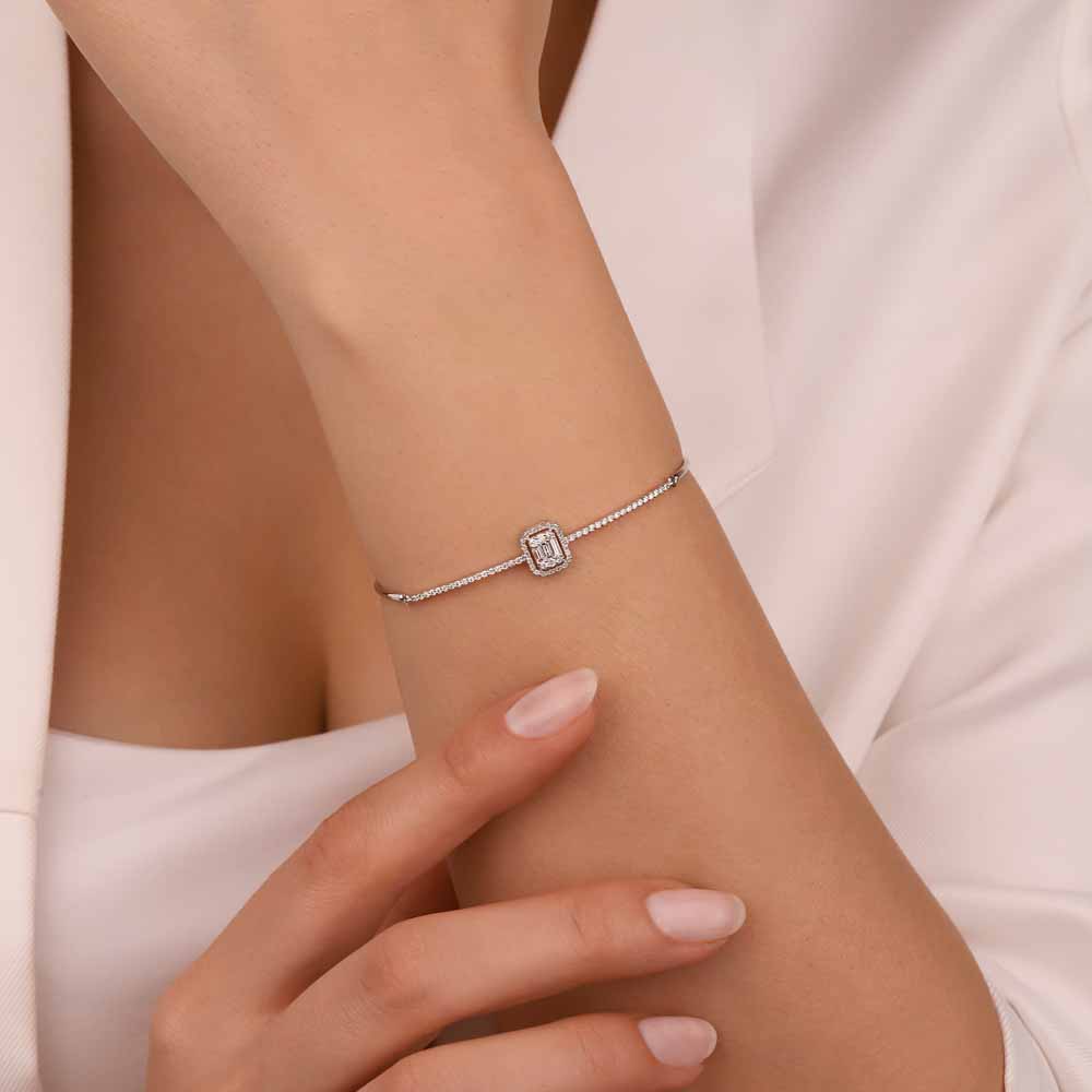 0,40 Karat Pırlanta Baget Kelepçe Bileklik - LP03753