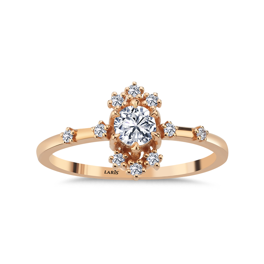 Özel Tasarım Yüzükler 0,40 Karat Pırlanta Éclat Vintage Tasarım Yüzük - LP07341