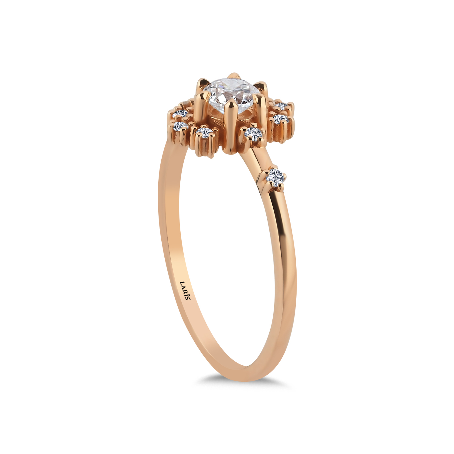 Özel Tasarım Yüzükler 0,40 Karat Pırlanta Éclat Vintage Tasarım Yüzük - LP07341