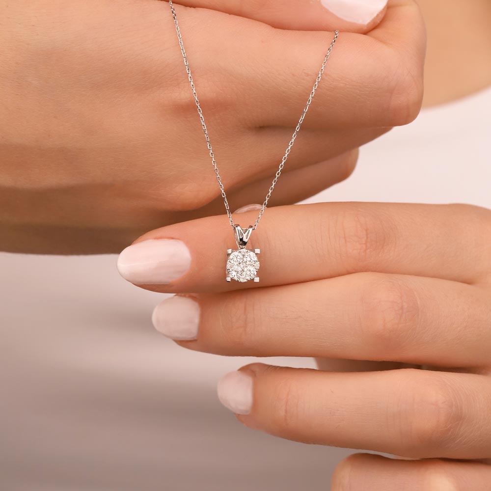 0,40 Karat Pırlanta Coronet Kolye - LP01407