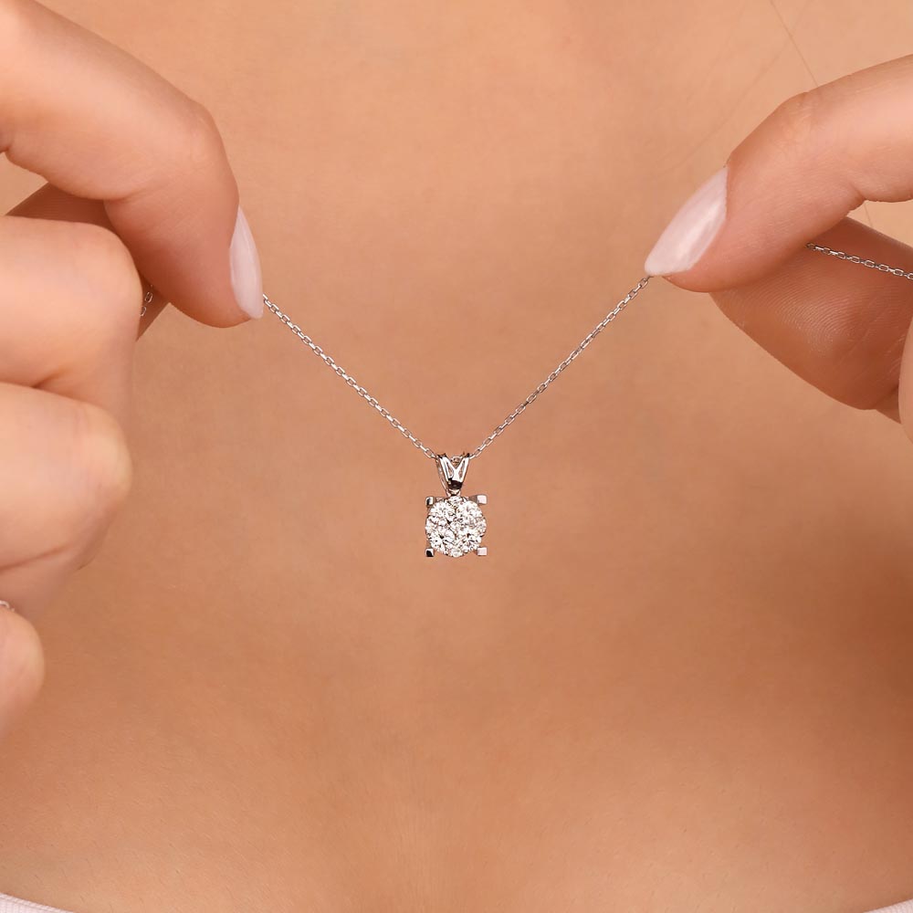 0,40 Karat Pırlanta Coronet Kolye - LP01407