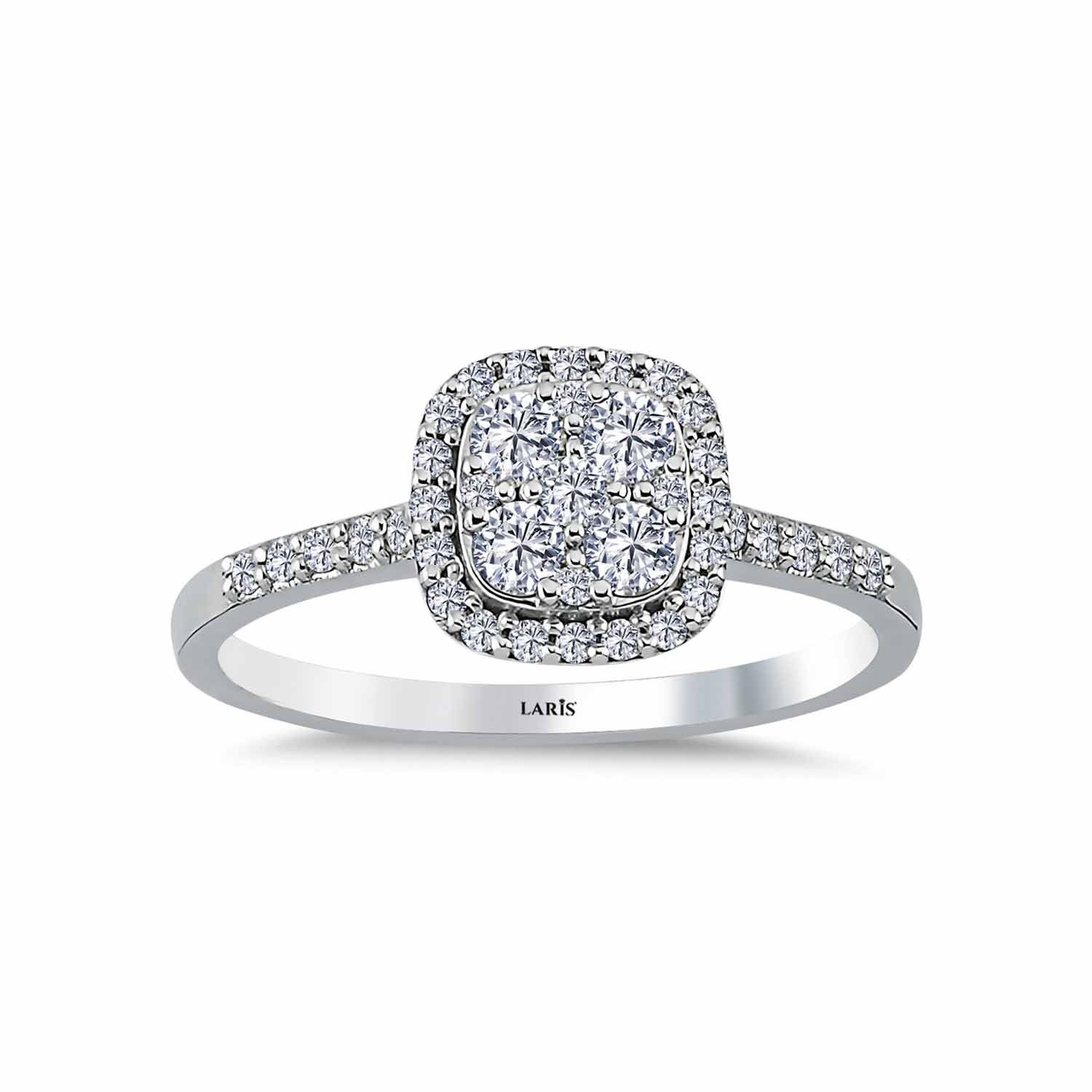 0,40 Karat Pırlanta Daisy Coronet Yüzük - LP12084