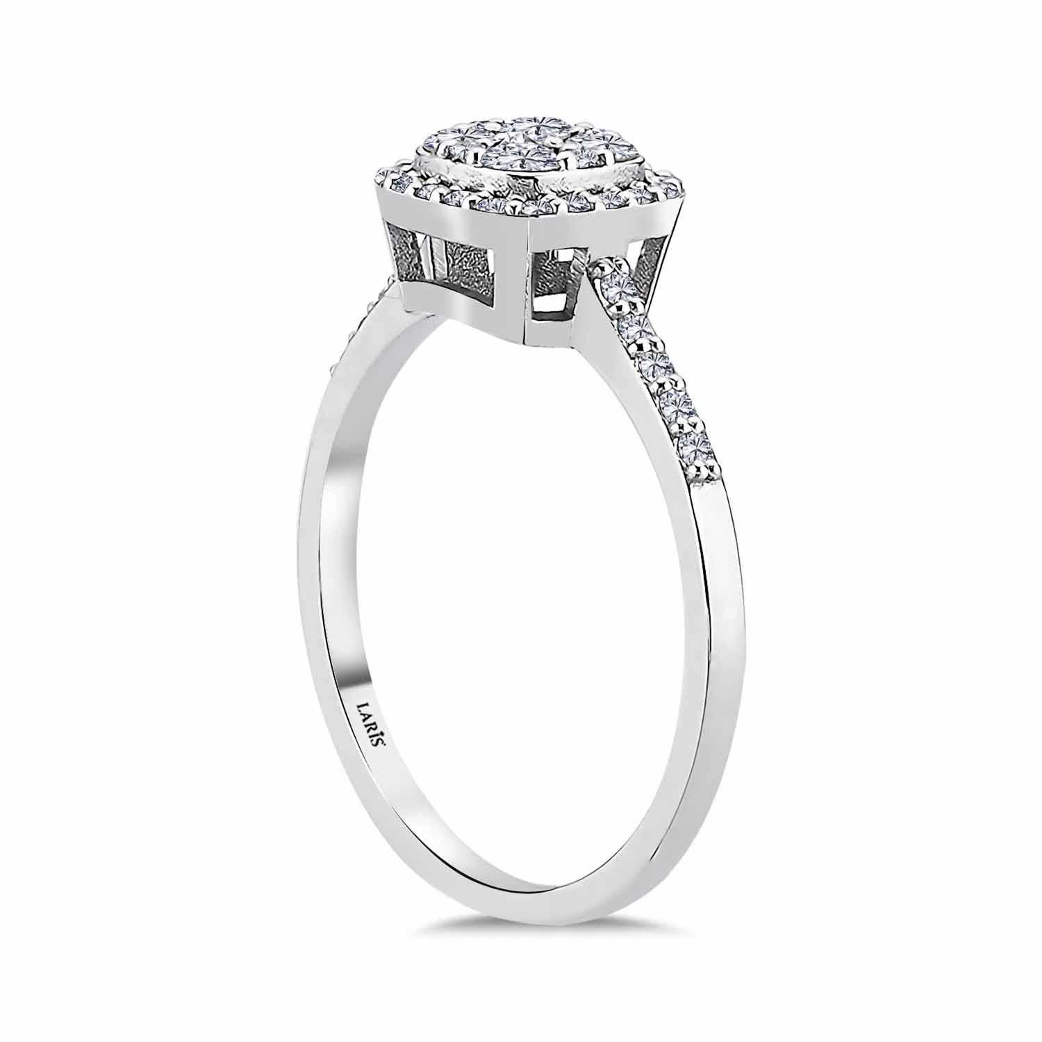 0,40 Karat Pırlanta Daisy Coronet Yüzük - LP12084