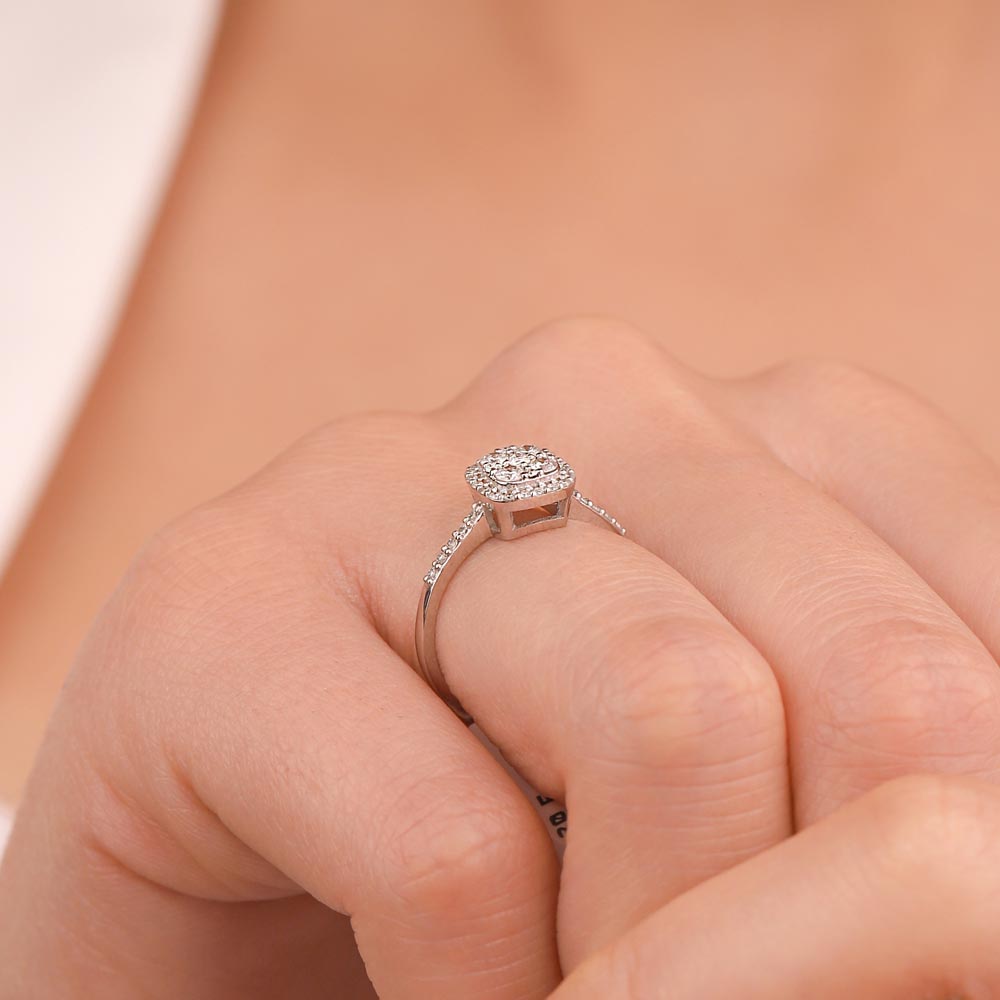 0,40 Karat Pırlanta Daisy Coronet Yüzük - LP12084