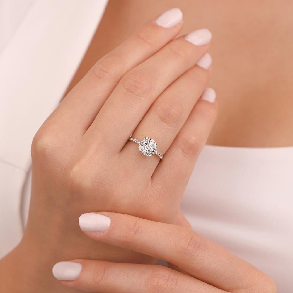 0,40 Karat Pırlanta Daisy Coronet Yüzük - LP12084