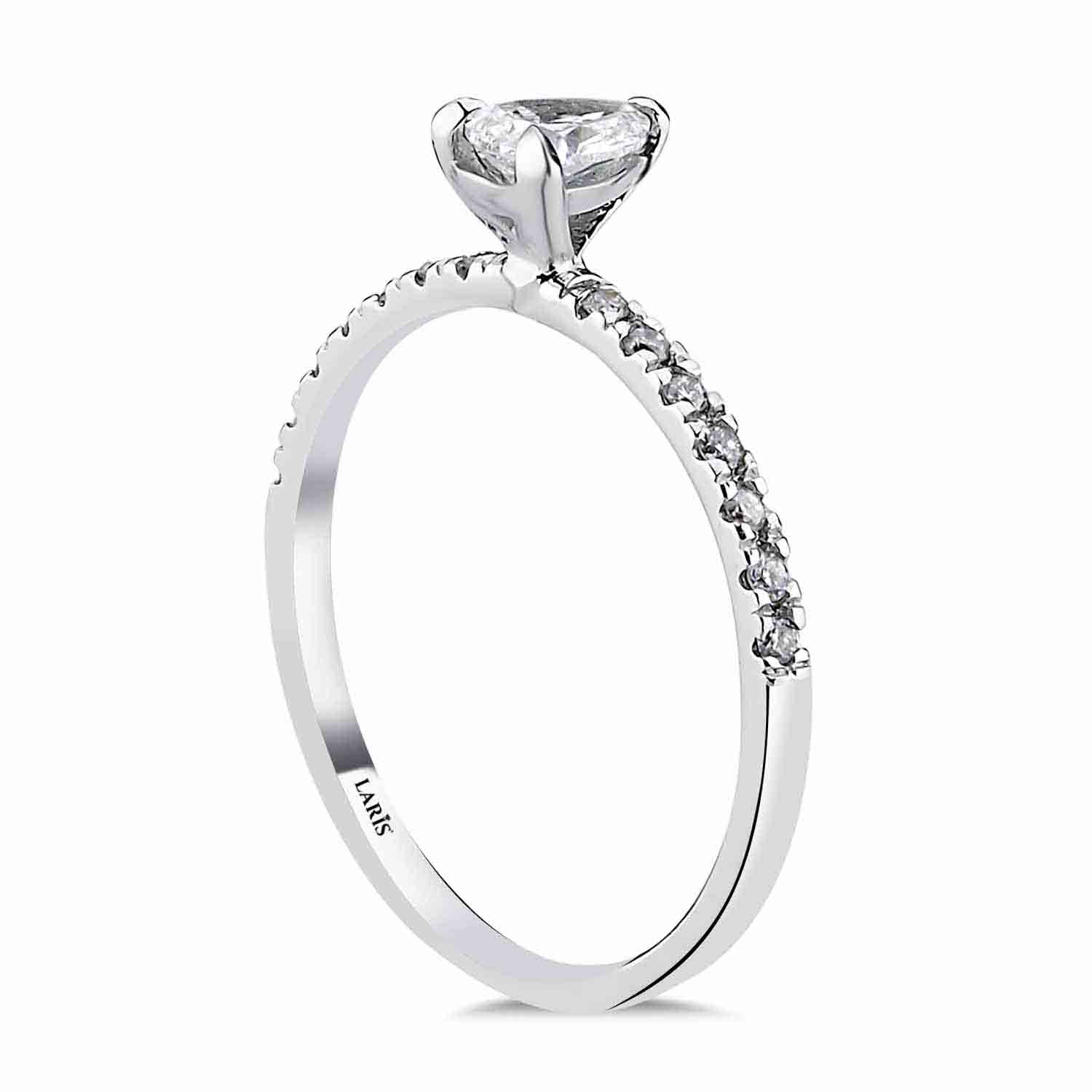 0.40 Karat Pırlanta Damla Tektaş Yüzük - LP09285