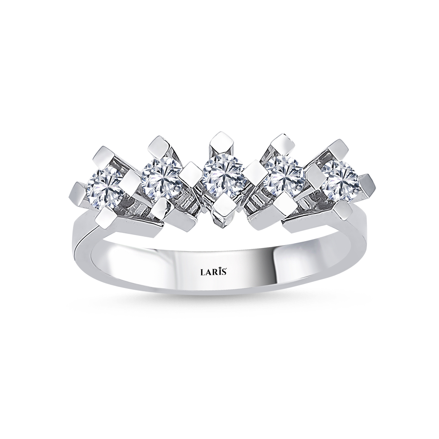 0,40 Karat Pırlanta Kare Tırnak Beştaş Yüzük - LP00133