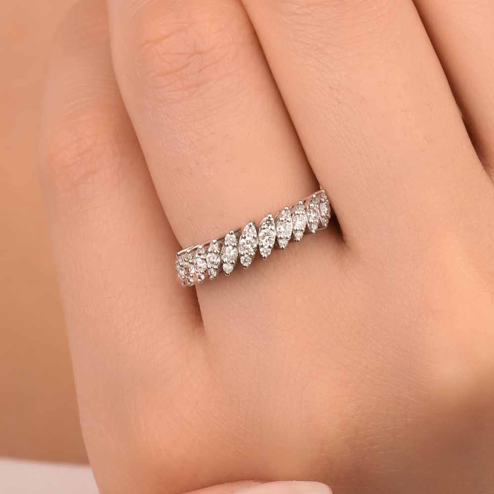 0,40 Karat Pırlanta Özel Tasarım Alyans Yüzük - LP10628