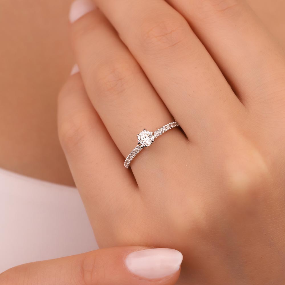 0,40 Karat Pırlanta Tiffany Tektaş Yüzük - LP03876