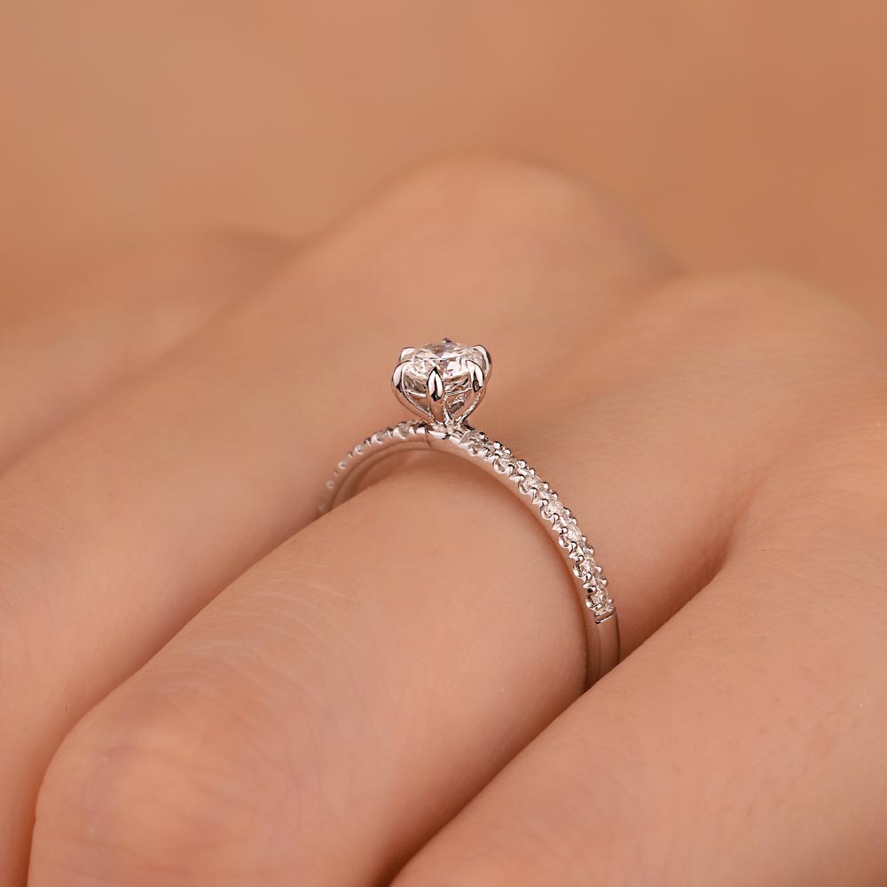 0,40 Karat Pırlanta Tiffany Tektaş Yüzük - LP03876