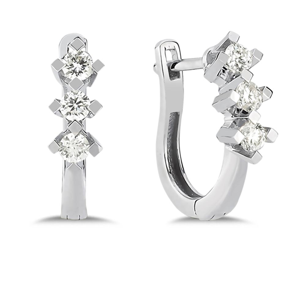 0.40 Karat Pırlanta Tria Küpe - LP03530