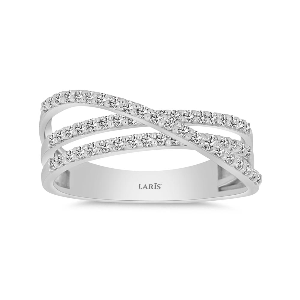 0.42 Karat Pırlanta Özel Tasarım Yarımtur Yüzük - LP12115