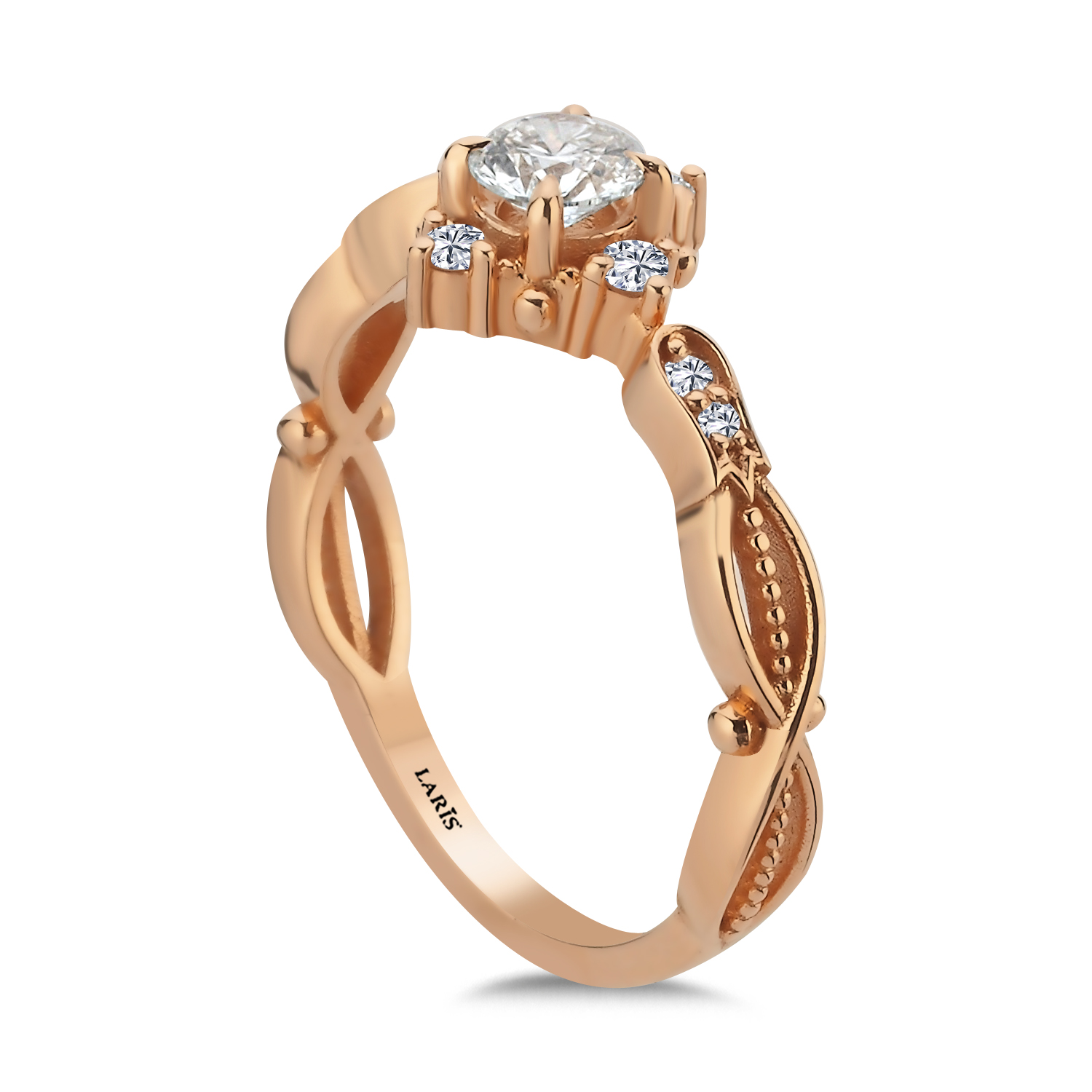 Vintage Yüzükler 0,42 Karat Pırlanta Vintage Retro Tasarım Yüzük - LP08857