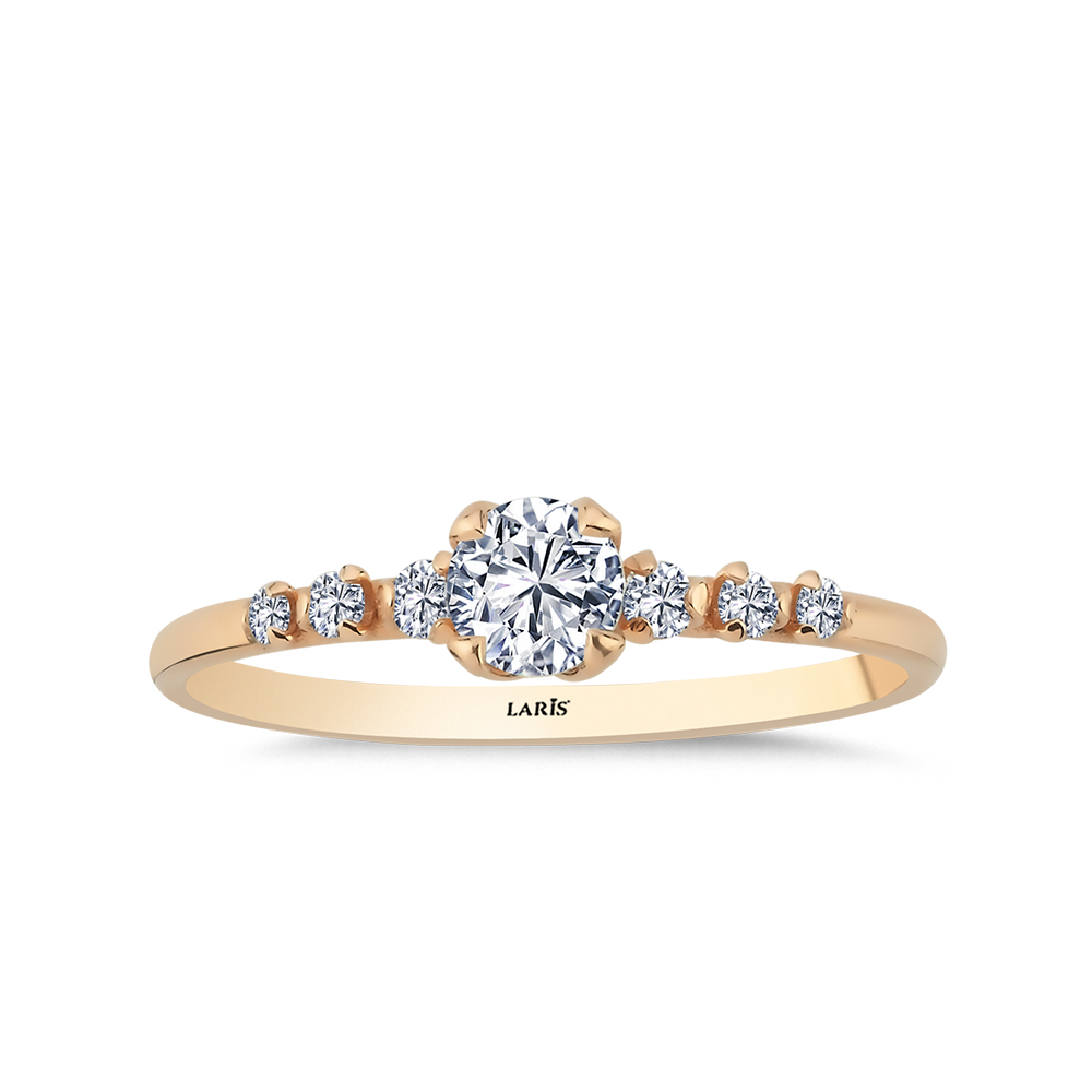 Özel Tasarım Yüzükler 0,43 Karat Pırlanta Glimara Vintage Yüzük - LP06164