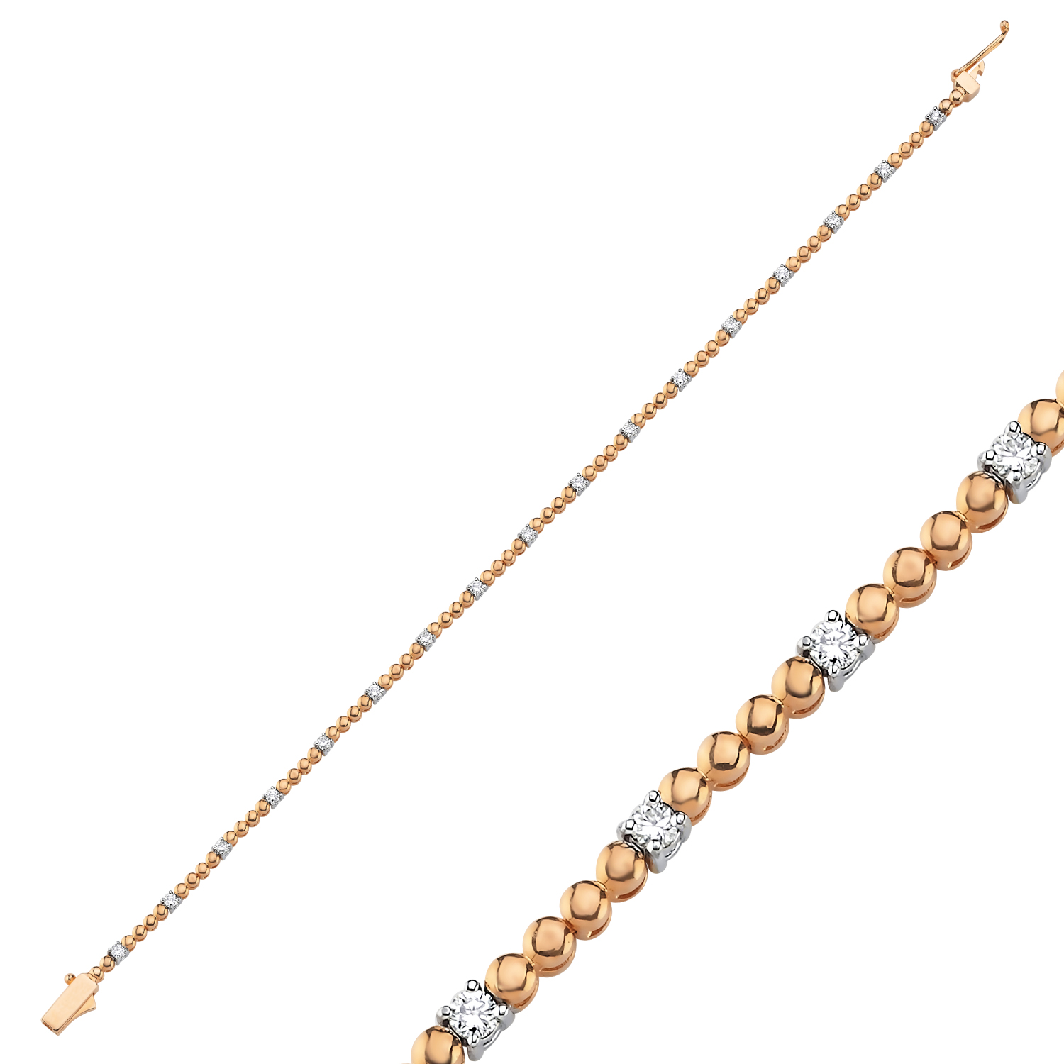 0,43 Karat Pırlanta Tasarım Bileklik - LP08079