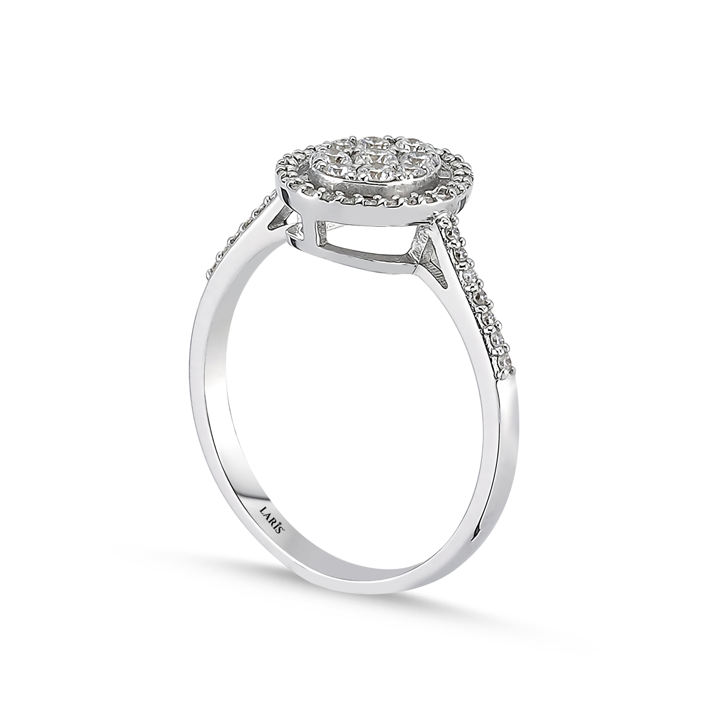 0,44 Karat Oval Pırlanta Coronet Yüzük - LP06270