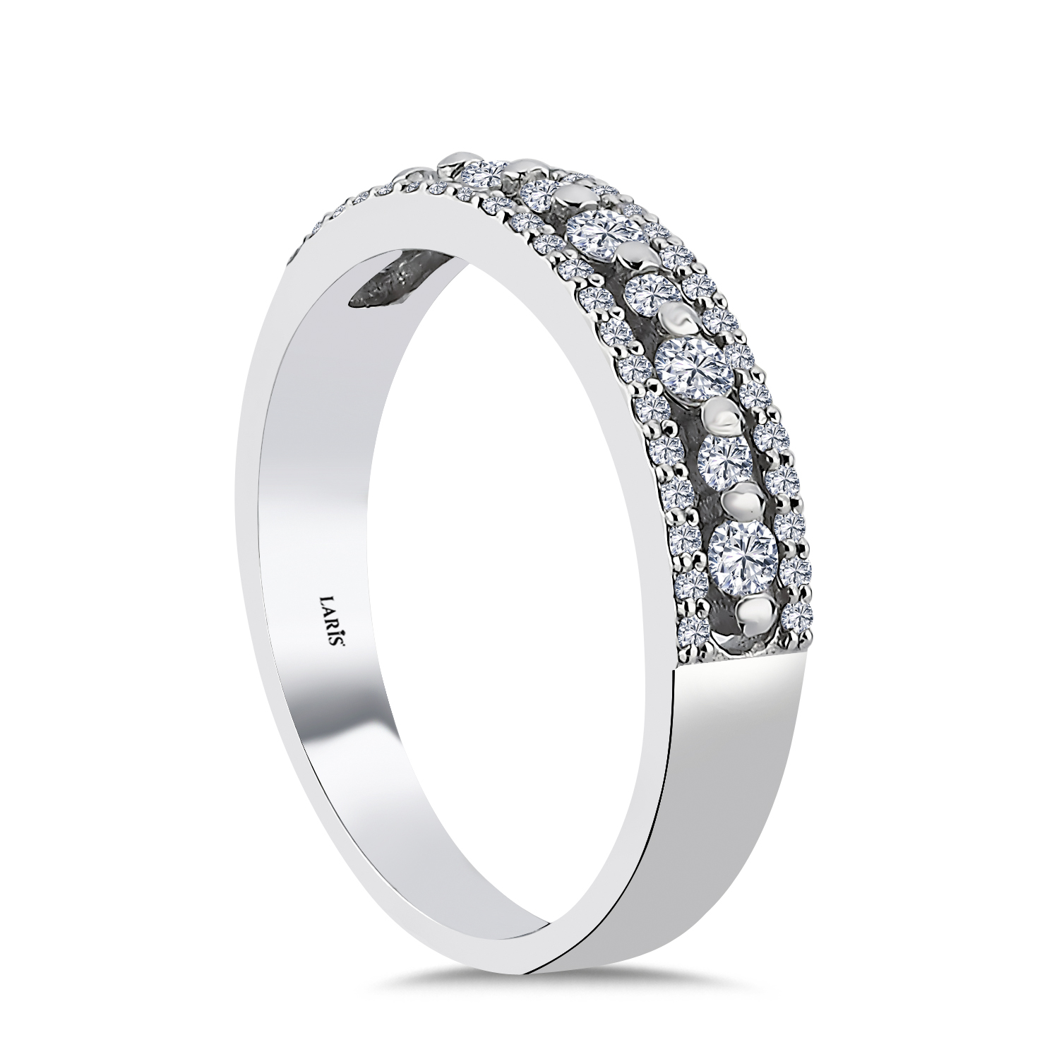 0.45 Karat Pırlanta Fantezi Yarımtur Yüzük - LP12083