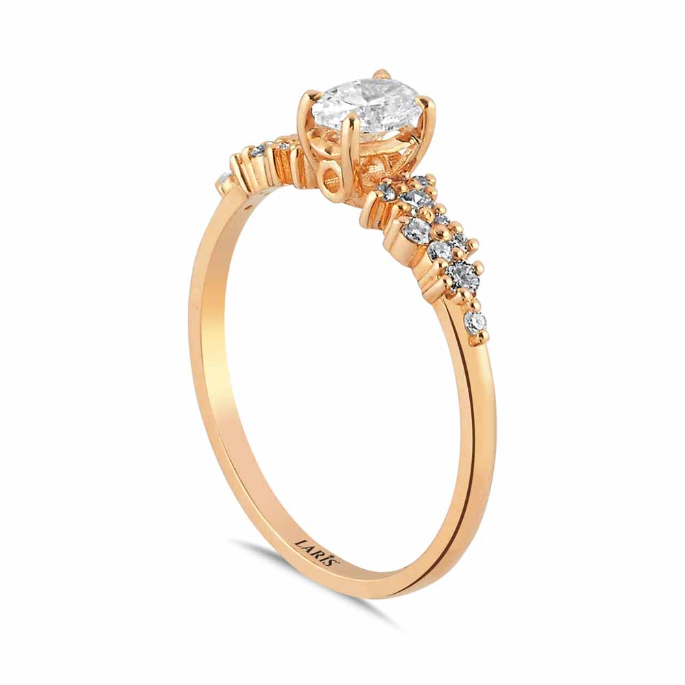 0,45 Karat Pırlanta Oval Vintage Yüzük - LP10277