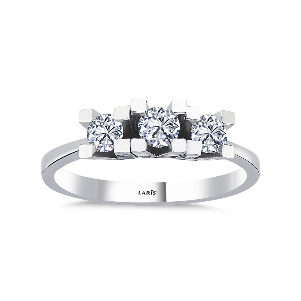 0,45 Karat Pırlanta Tria Tasarım Yüzük - LP06562