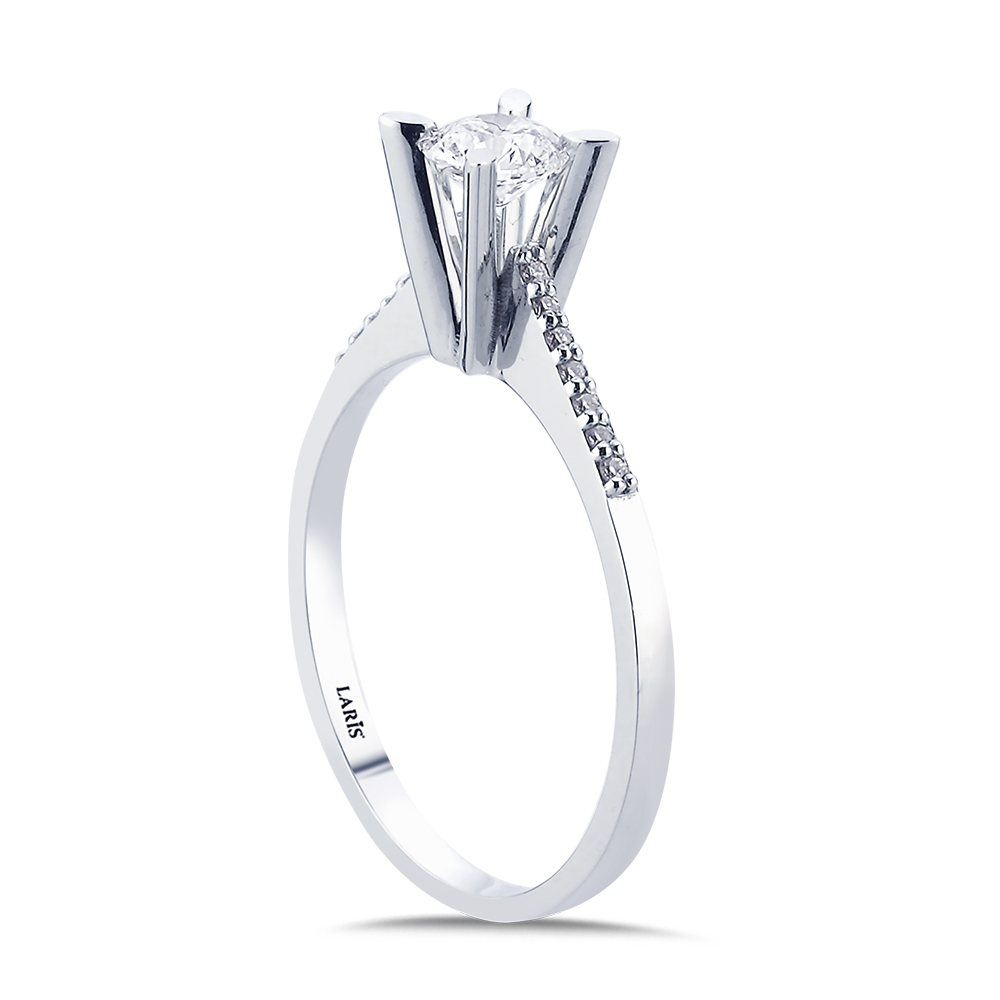 0,47 Karat Kolları Taşlı Celina Pırlanta Yüzük - LP11790