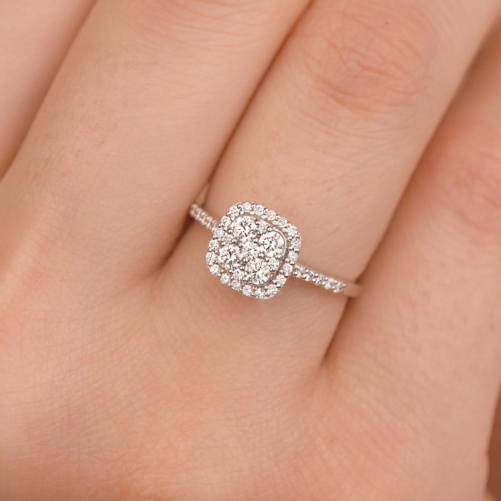 0.49 Karat Pırlanta Daisy Coronet Yüzük - LP11857