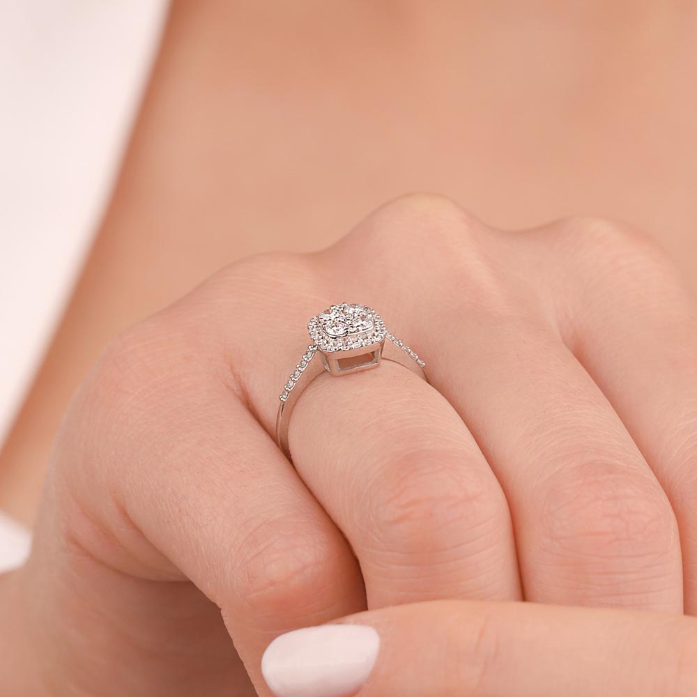 0.49 Karat Pırlanta Daisy Coronet Yüzük - LP11857