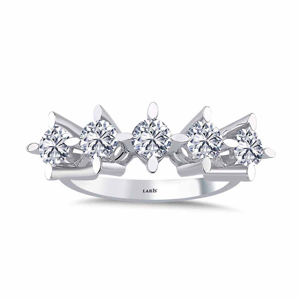 Beştaş Yüzükler 0.50 Karat Pırlanta Badem Serene Beştaş Yüzük