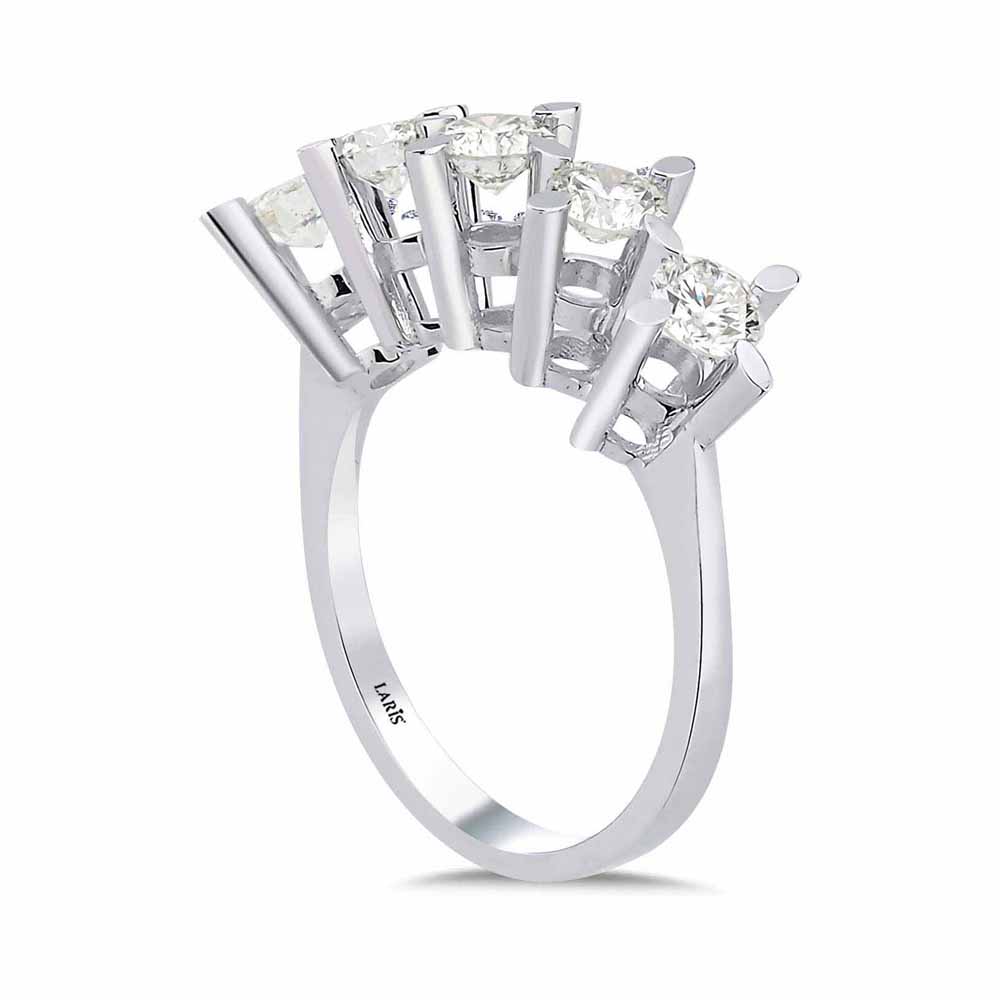 Beştaş Yüzükler 0.50 Karat Pırlanta Badem Serene Beştaş Yüzük