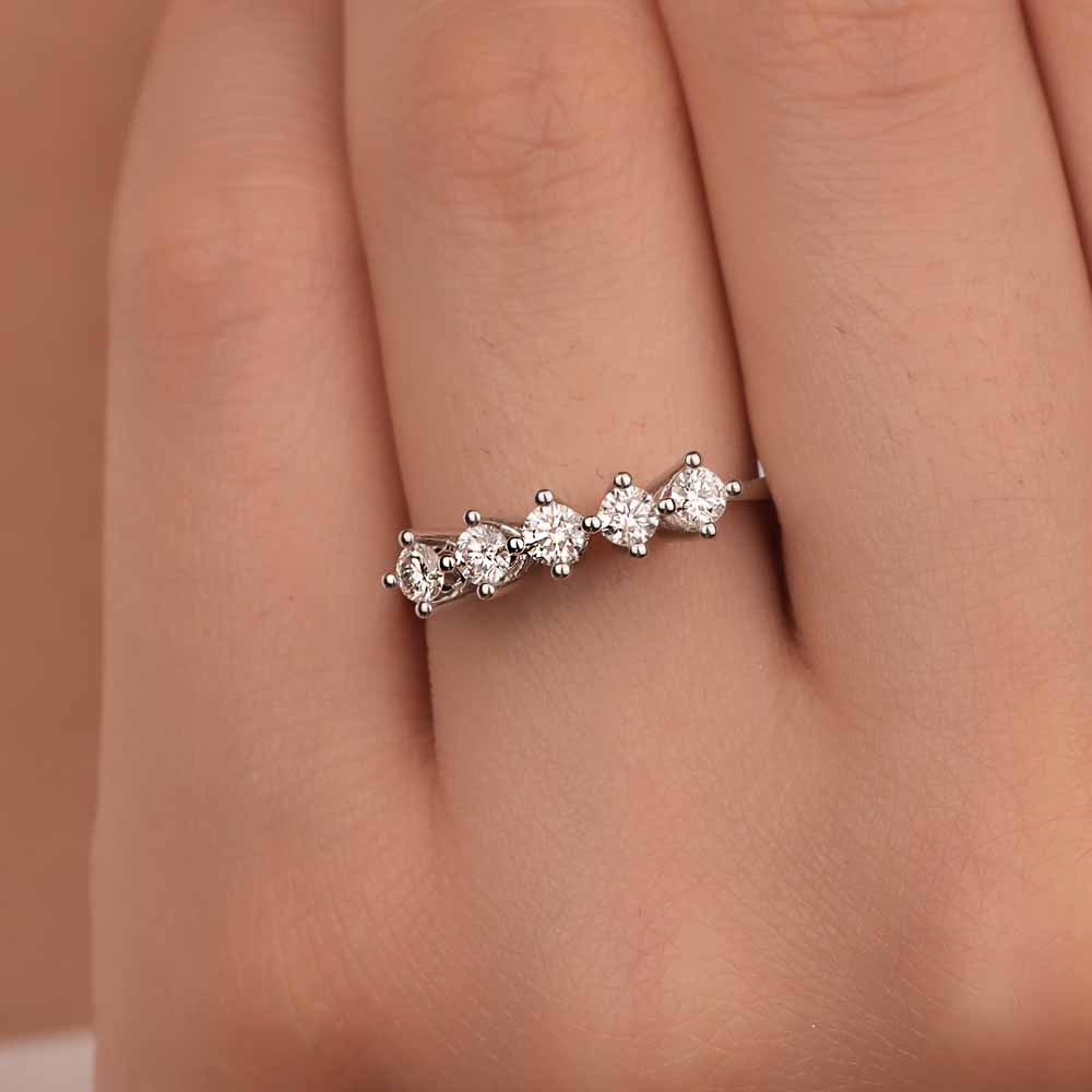 0,50 Karat Pırlanta Beştaş Yüzük - LP05960