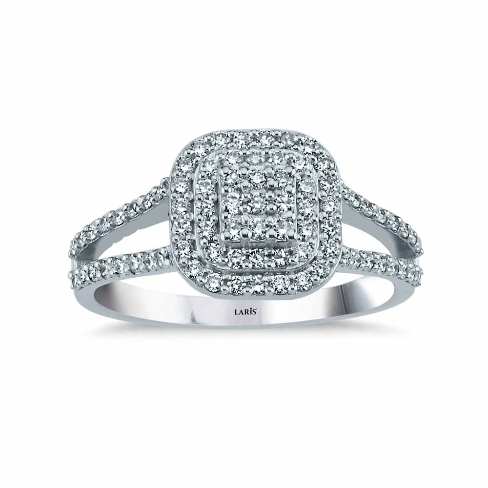 0,50 Karat Pırlanta Çift Kollu Coronet Yüzük - LP05353