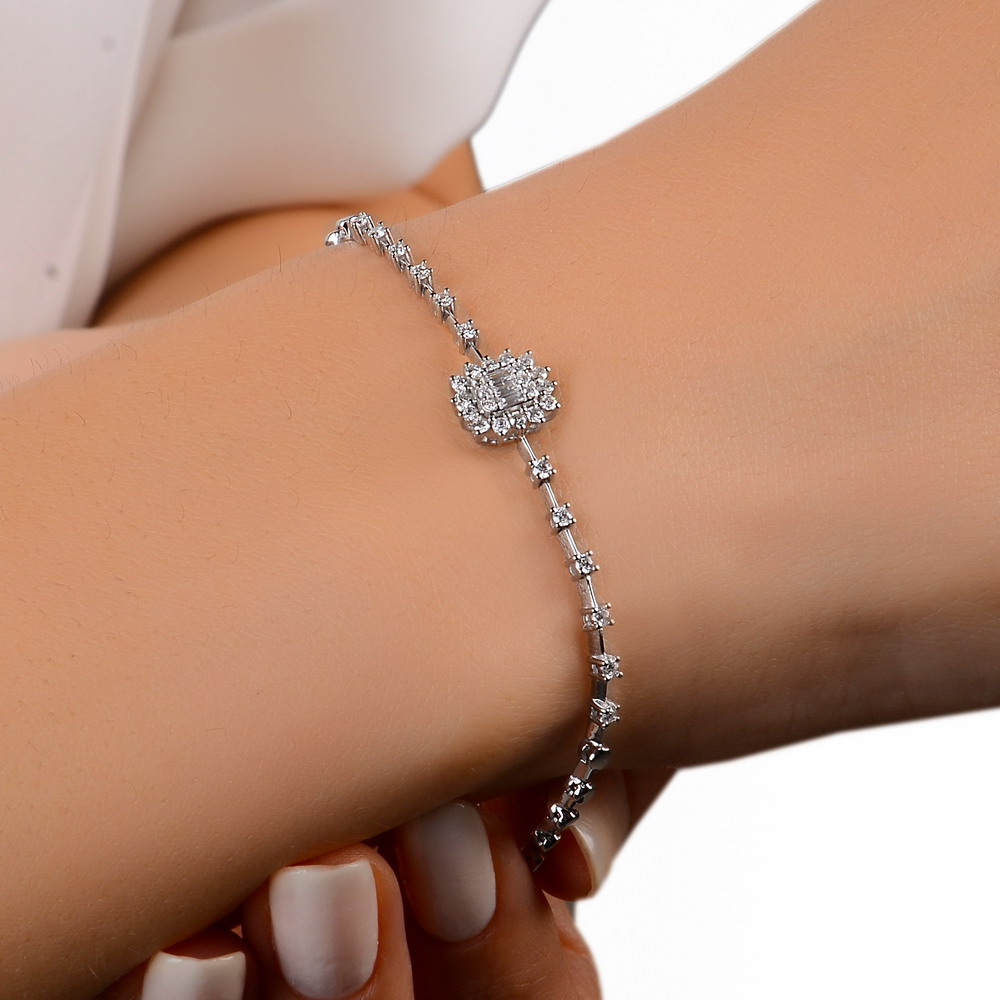 0,53 Karat Pırlanta Baget Bileklik - LP01702