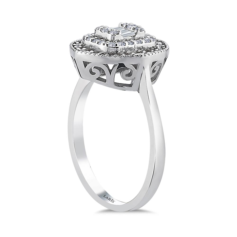 0,56 Karat Pırlanta Baget Yüzük - LP05859