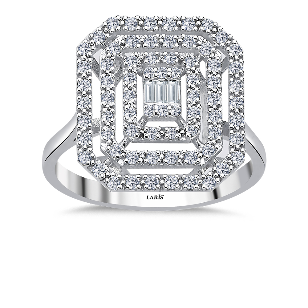 0,56 Karat Pırlanta Diamondé Baget Yüzük - LP07780
