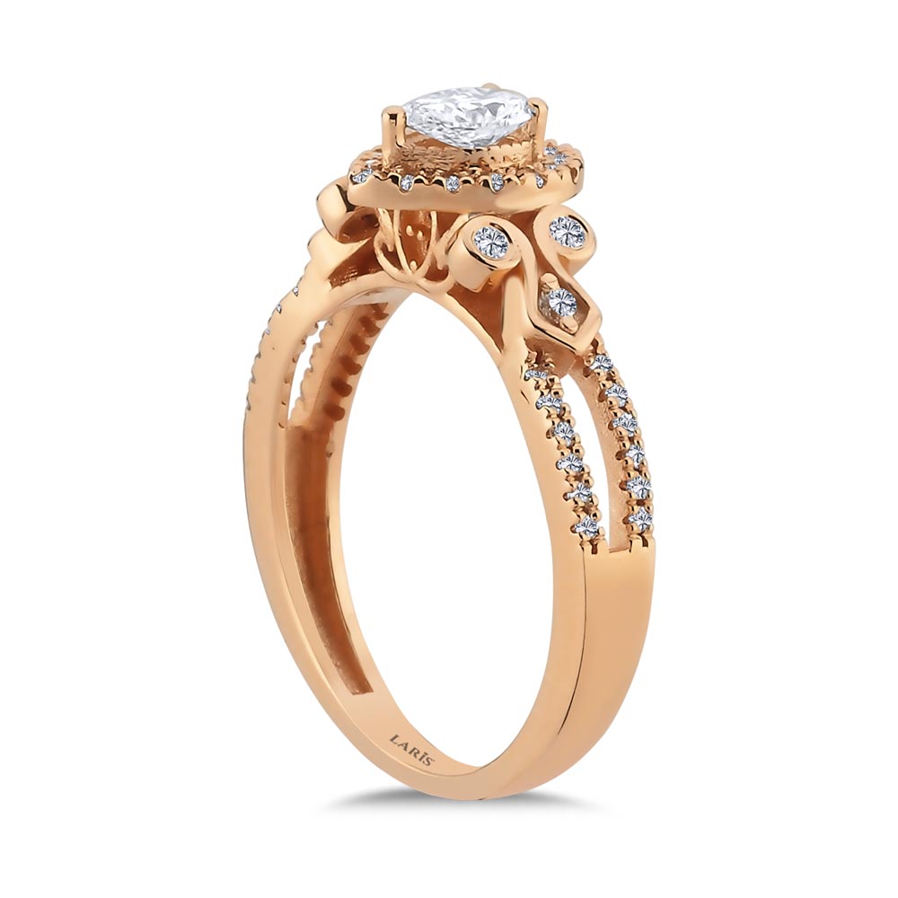 0,57 ct. Damla Pırlanta Vintage Yüzük - LP06090