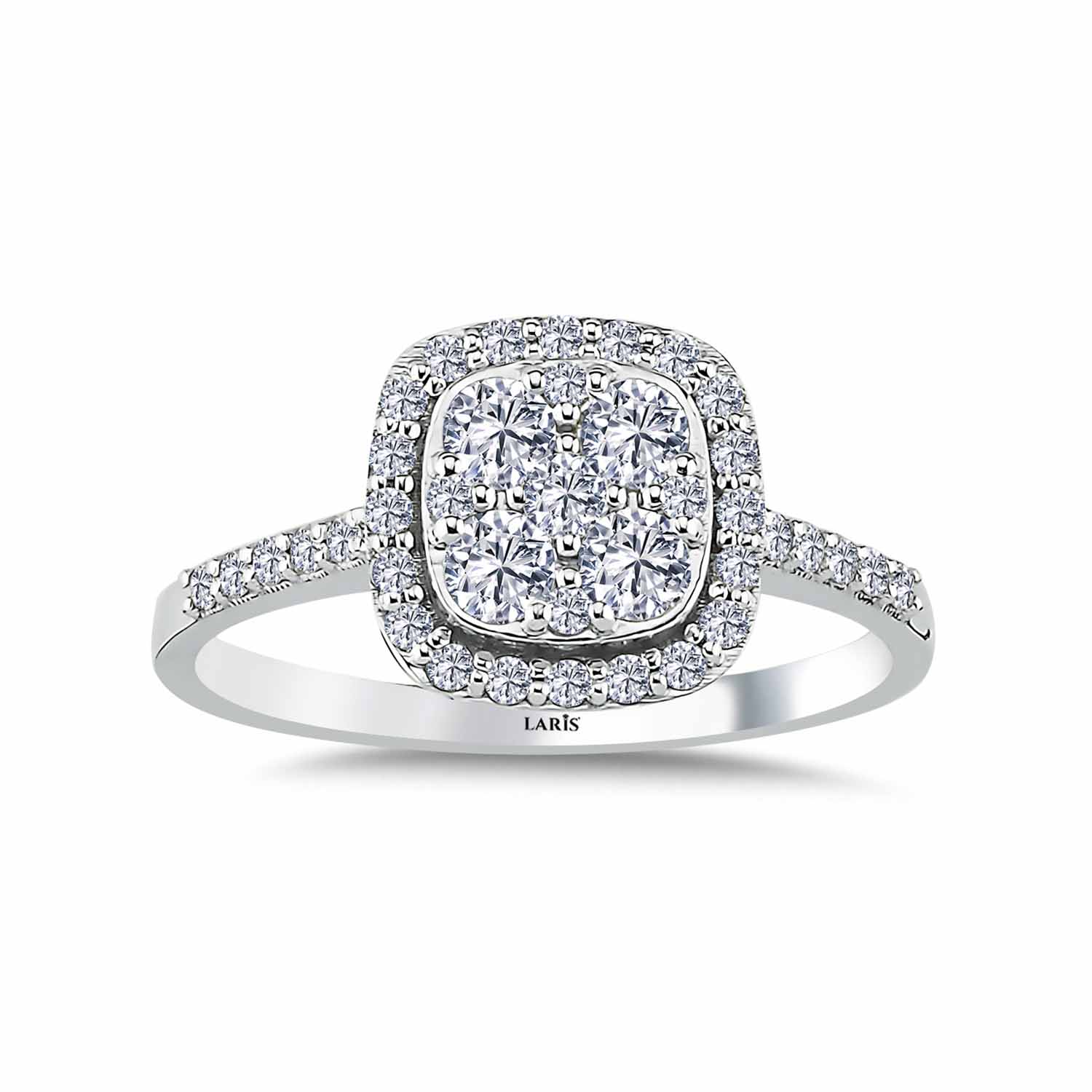 0,57 Karat Pırlanta Daisy Coronet Yüzük - LP09091