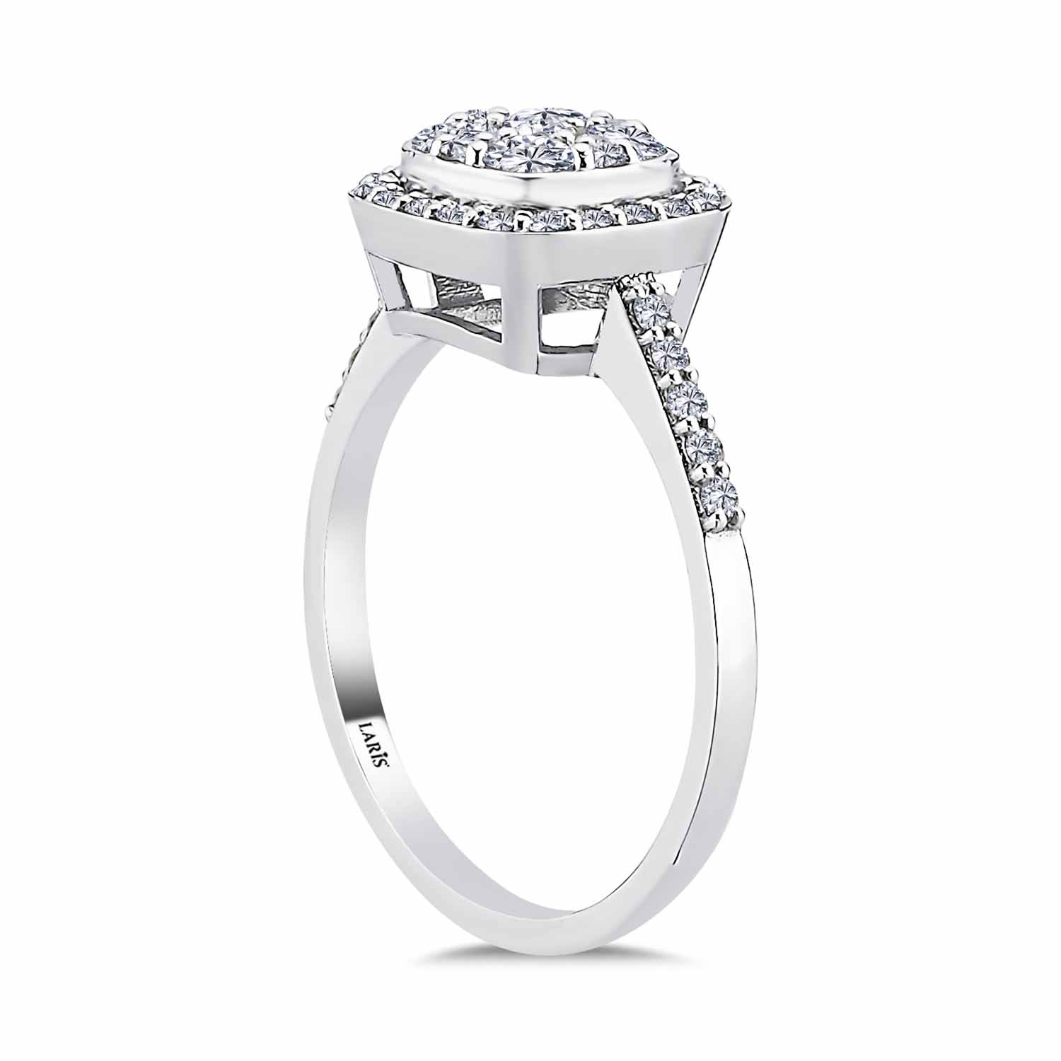 0,57 Karat Pırlanta Daisy Coronet Yüzük - LP09091