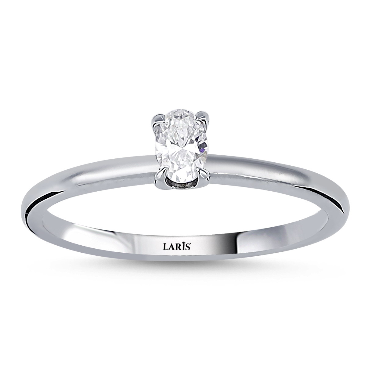 Tektaş Yüzükler 0,60 Karat Oval Kesim Pırlanta Tiffany Forever Tektaş Yüzük