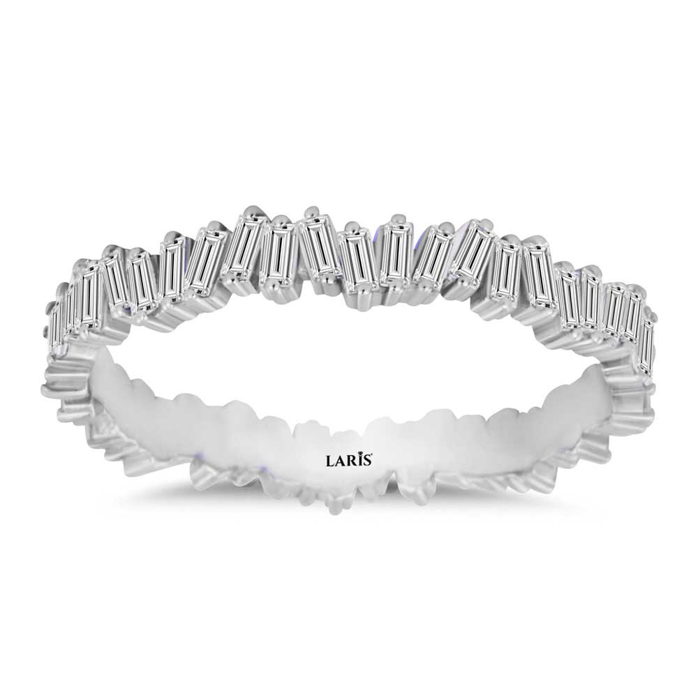 0,60 Karat Pırlanta Özel Tasarım Çapraz Baget Tamtur Yüzük - LP02209