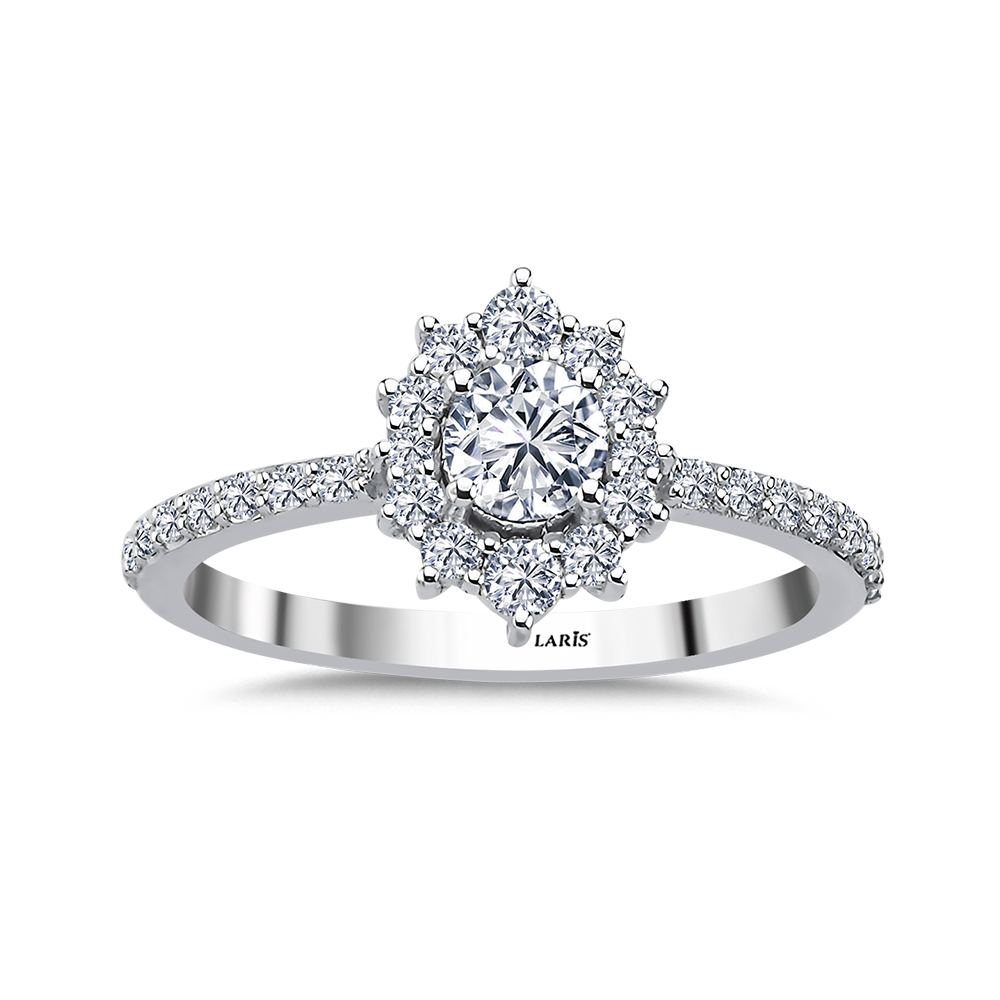 0,60 Karat Pırlanta Vintage Flare Tasarım Yüzük - LP11641