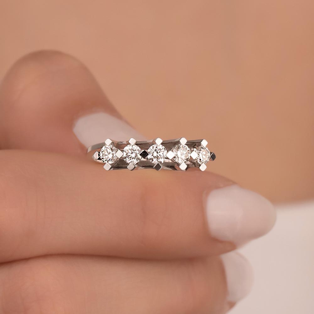 0.60 Karat Pırlanta Zenith Beştaş Yüzük - LP05592