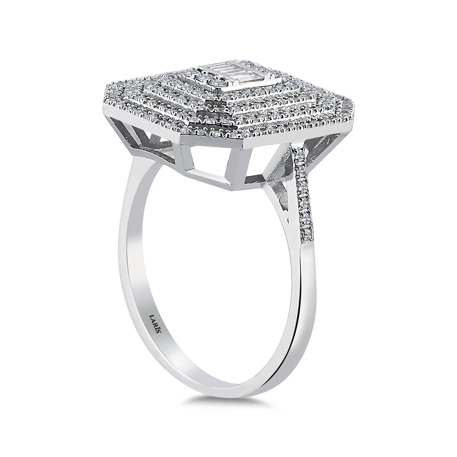 0,62 Karat Pırlanta Mega Baget Lumis Yüzük - LP11481