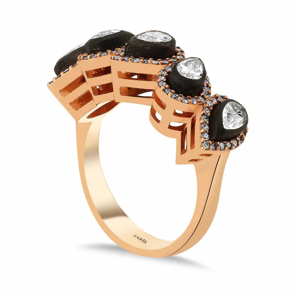 0,70 Karat Elmas Damla Beştaş Yüzük - LP05812