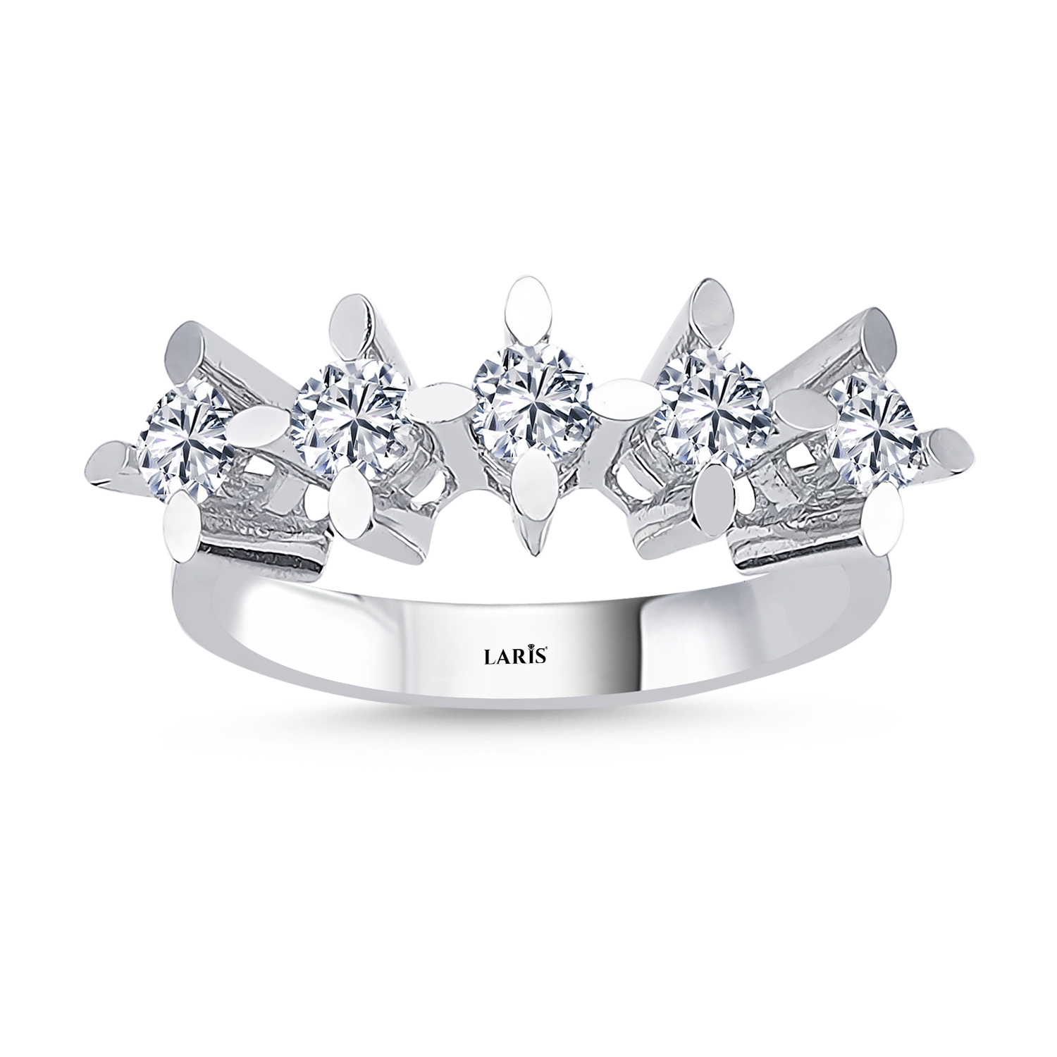 0,70 Karat Pırlanta Badem Tırnak Beştaş Yüzük - LP01006