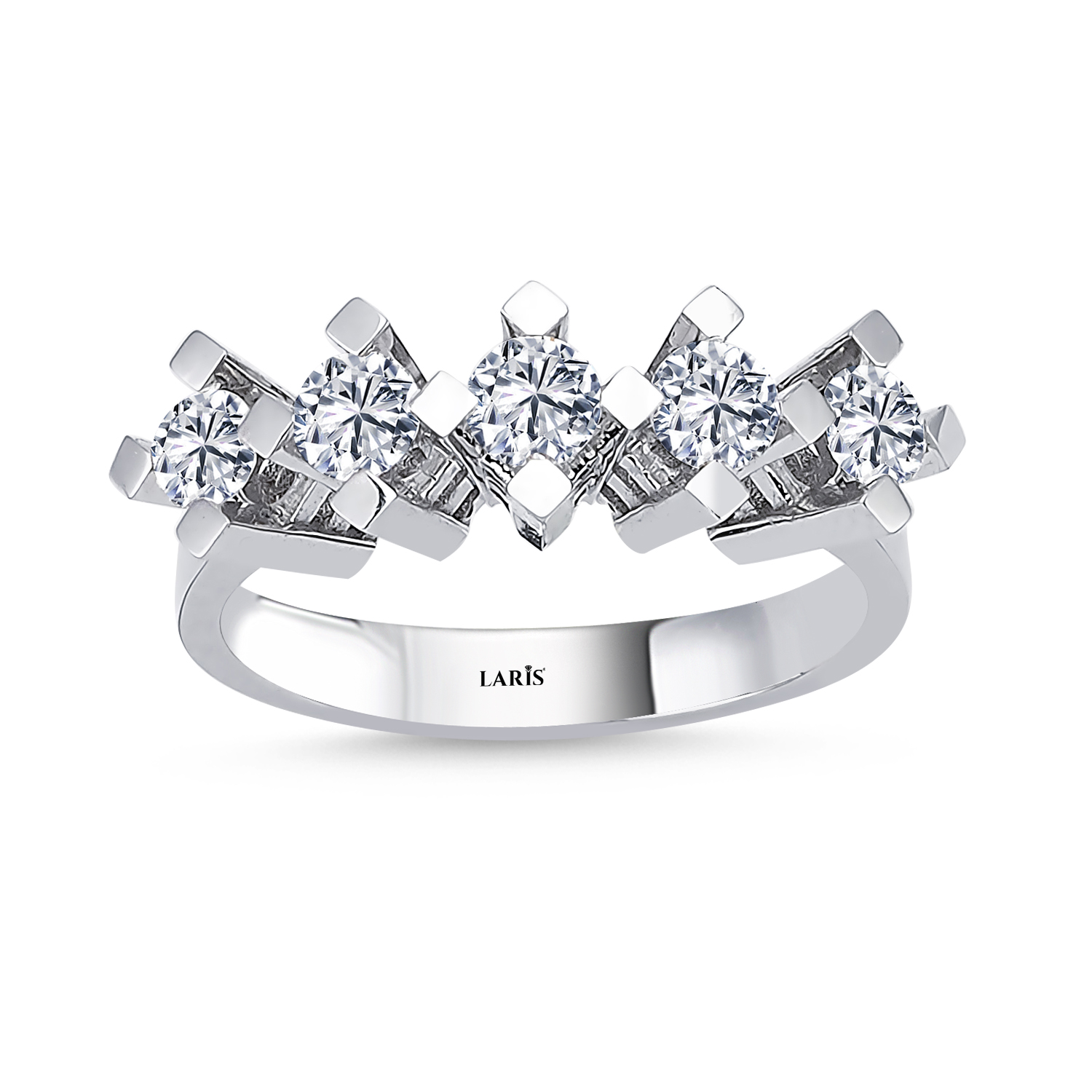 0,70 Karat Pırlanta Kare Tırnak Beştaş Yüzük - LP00132