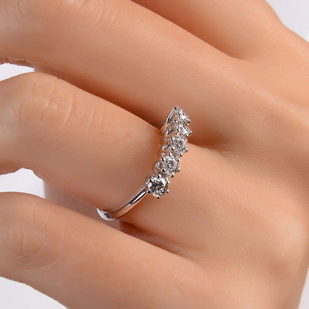 0,72 Karat Pırlanta Tiffany Beştaş Yüzük - LP01231