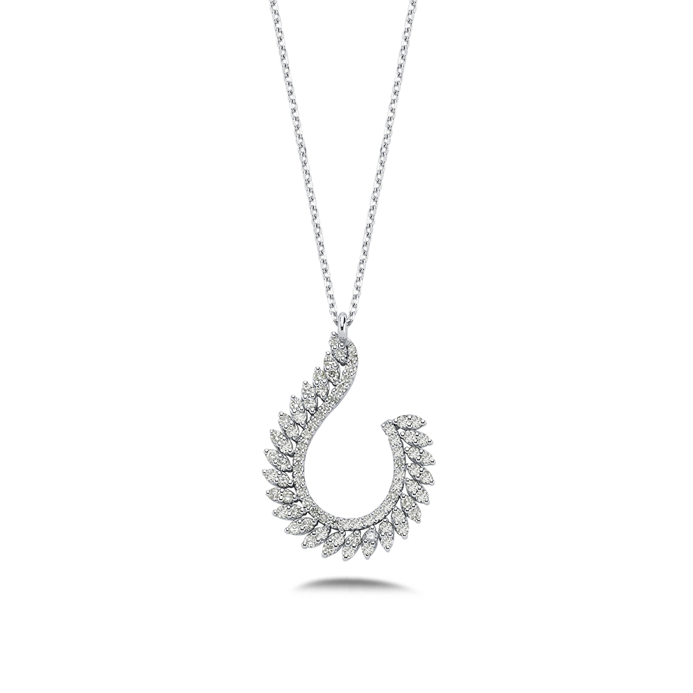 0,73 Karat Pırlanta Tasarım Kolye - LP09531