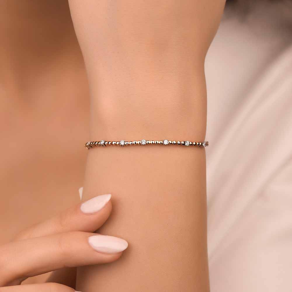 0.75 Karat Pırlanta Fantezi Suyolu Bileklik - LP05343