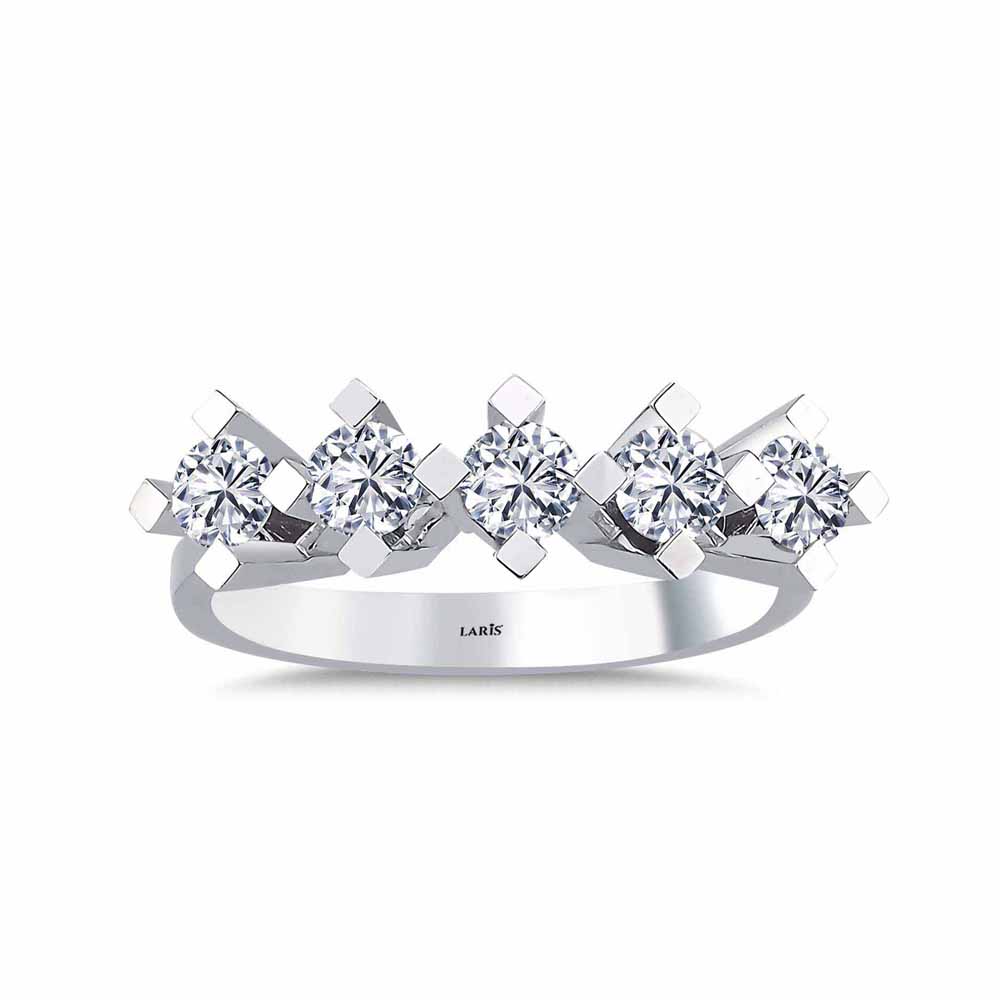 0,75 Karat Pırlanta Kare Tırnak Valiente Beştaş Yüzük - LP06654