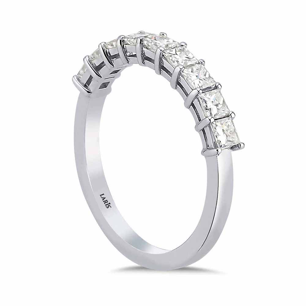 0,80 Karat Pırlanta Prenses Kesim Alyans Yüzük - LP04966