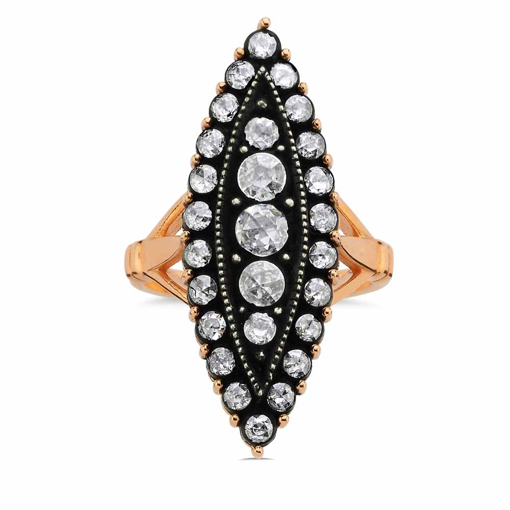 0,83 Karat Elmas Mekik Yüzük - LP02902